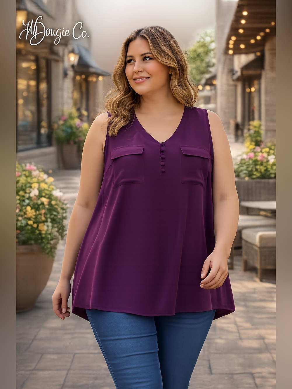 NWOT Torrid Plum Sleeveless Blouse Size 2 (2X 18/20) Flowy Rayon Tank Top
